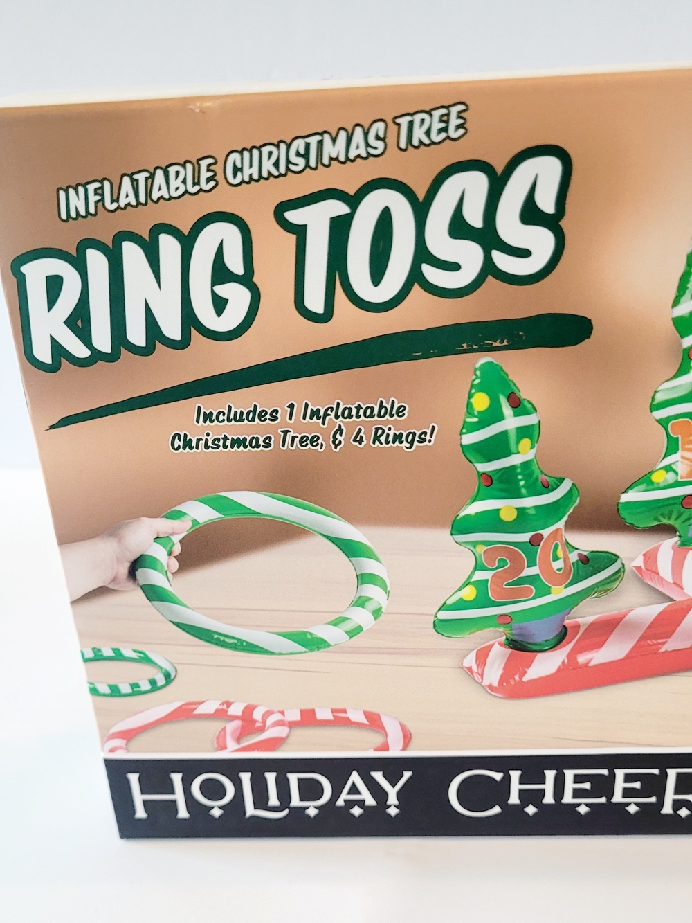 Inflatable Christmas Tree Ring Toss - Green